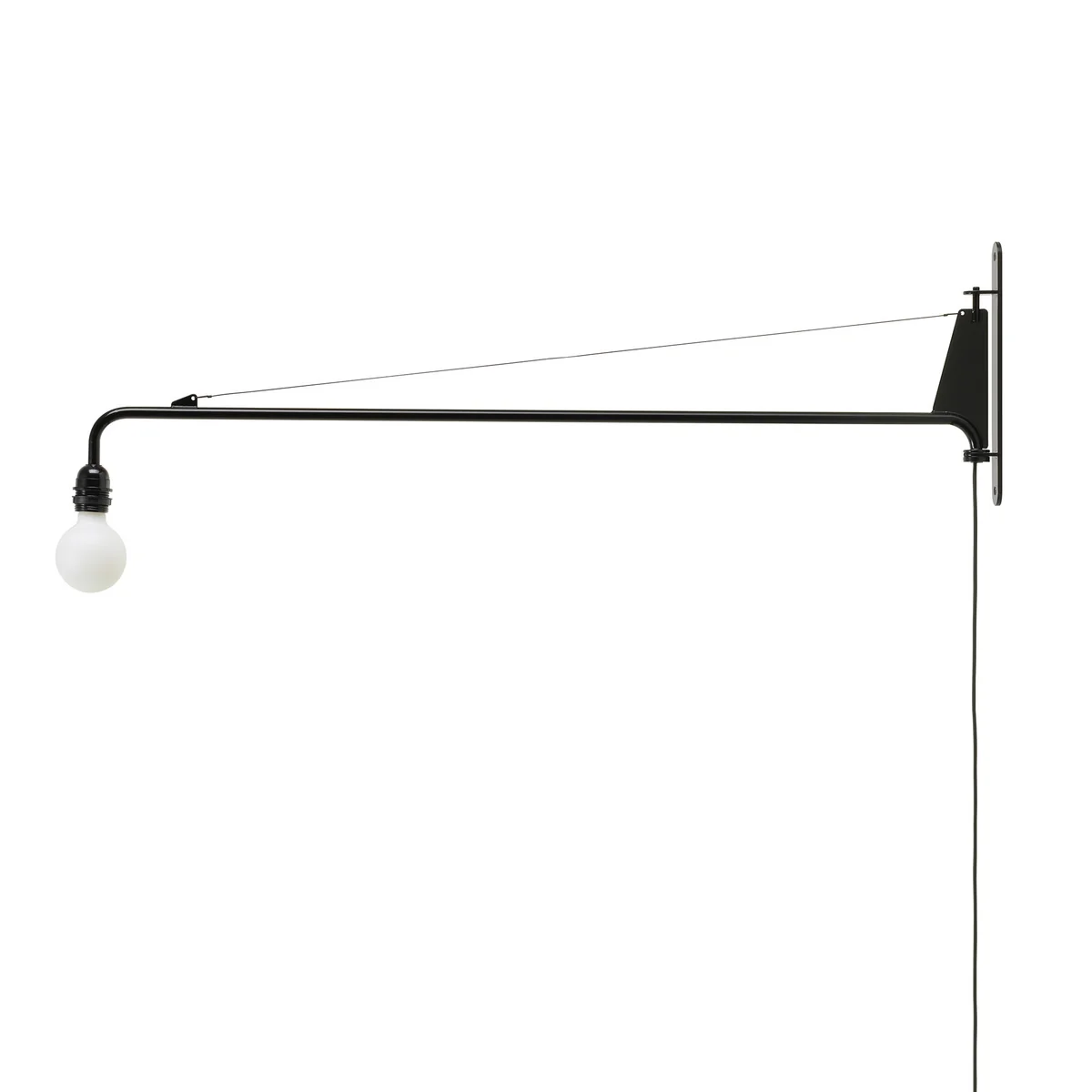 Vitra - Petite Potence Applique murale, deep black Vitra - Petite Potence Applique murale, deep black
