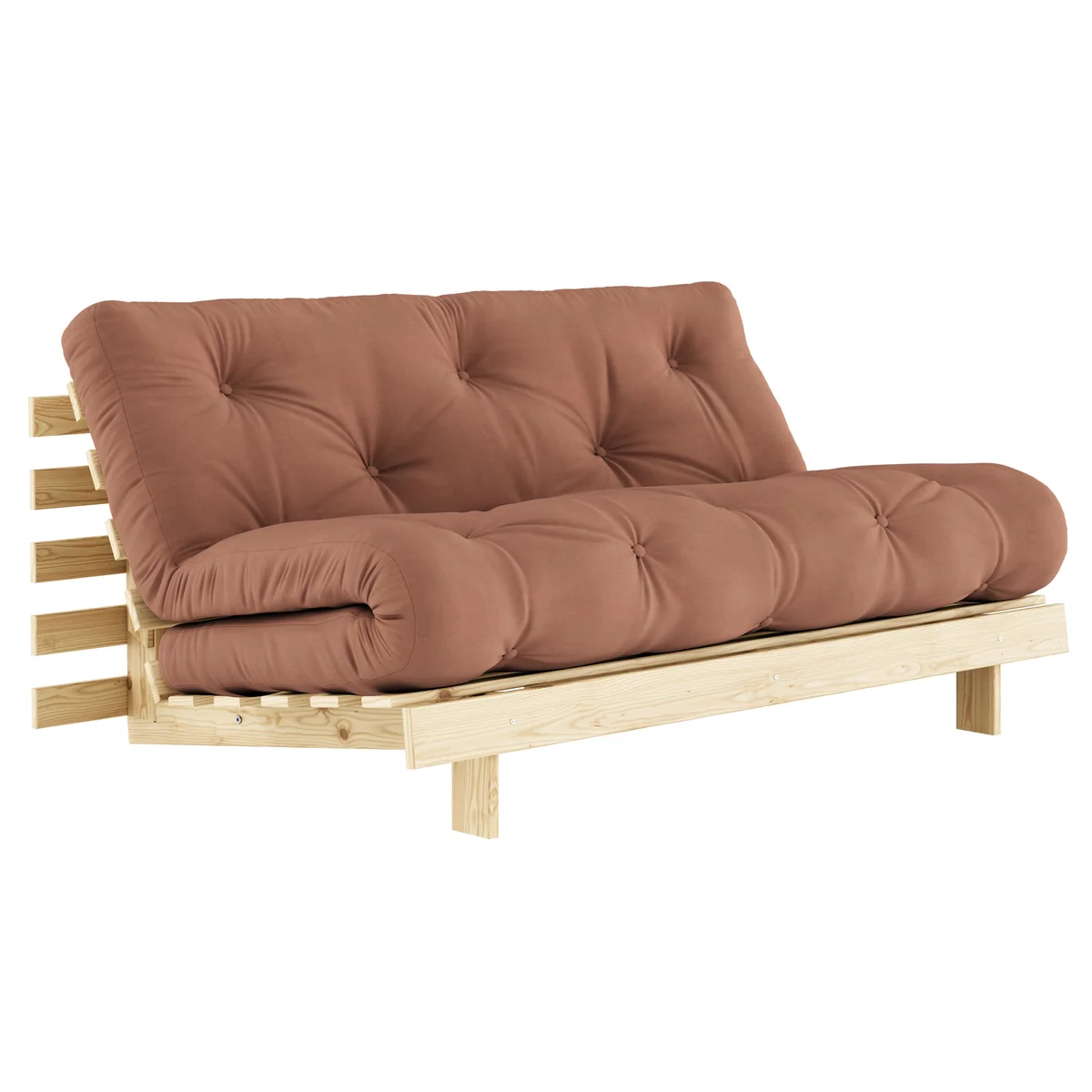 Karup - Roots Canapé-lit, 160 x 200 cm, pin naturel / brun argile (759) Karup - Roots Canapé-lit, 160 x 200 cm, pin naturel / brun argile (759)