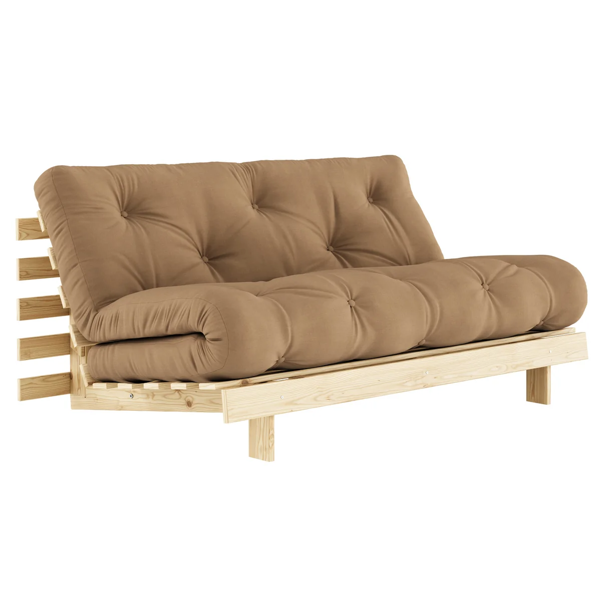 Karup - Roots Canapé-lit, 160 x 200 cm, pin naturel / moka (755) Karup - Roots Canapé-lit, 160 x 200 cm, pin naturel / moka (755)