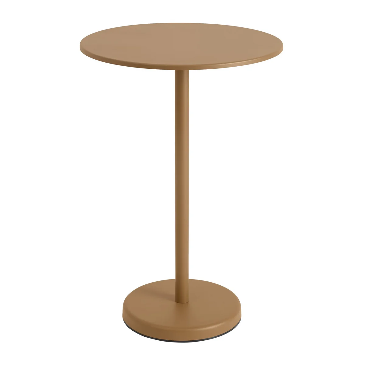 Muuto - Linear Steel Table de bistrot Outdoor, Ø 70 x H 105 cm, burnt orange