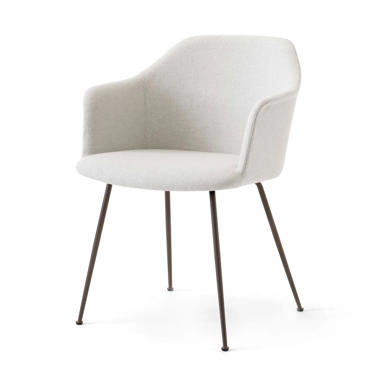 & Tradition - Rely HW35 Chaise avec accoudoirs, bronze / Kvadrat Hallingdal 103 & Tradition - Rely HW35 Chaise avec accoudoirs, bronze / Kvadrat Hallingdal 103