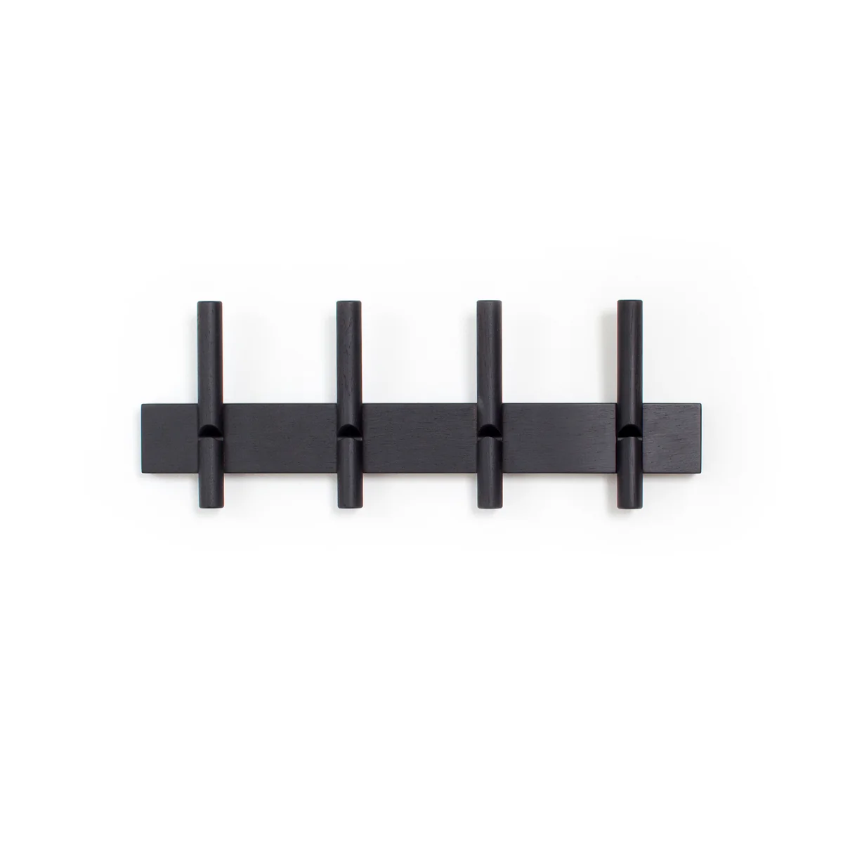 We Do Wood - Roon & Rahn Reces Portemanteau mural, 48 cm, chêne / noir We Do Wood - Roon & Rahn Reces Portemanteau mural, 48 cm, chêne / noir