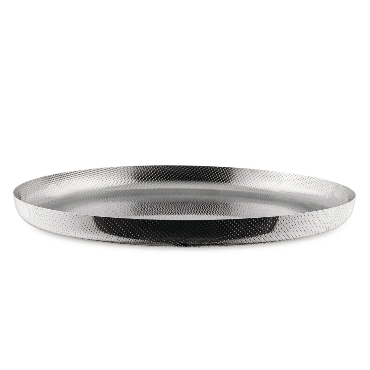 Alessi - Plateau avec décor en relief JM14, Ø 35 cm / acier inoxydable Alessi - Plateau avec décor en relief JM14, Ø 35 cm / acier inoxydable