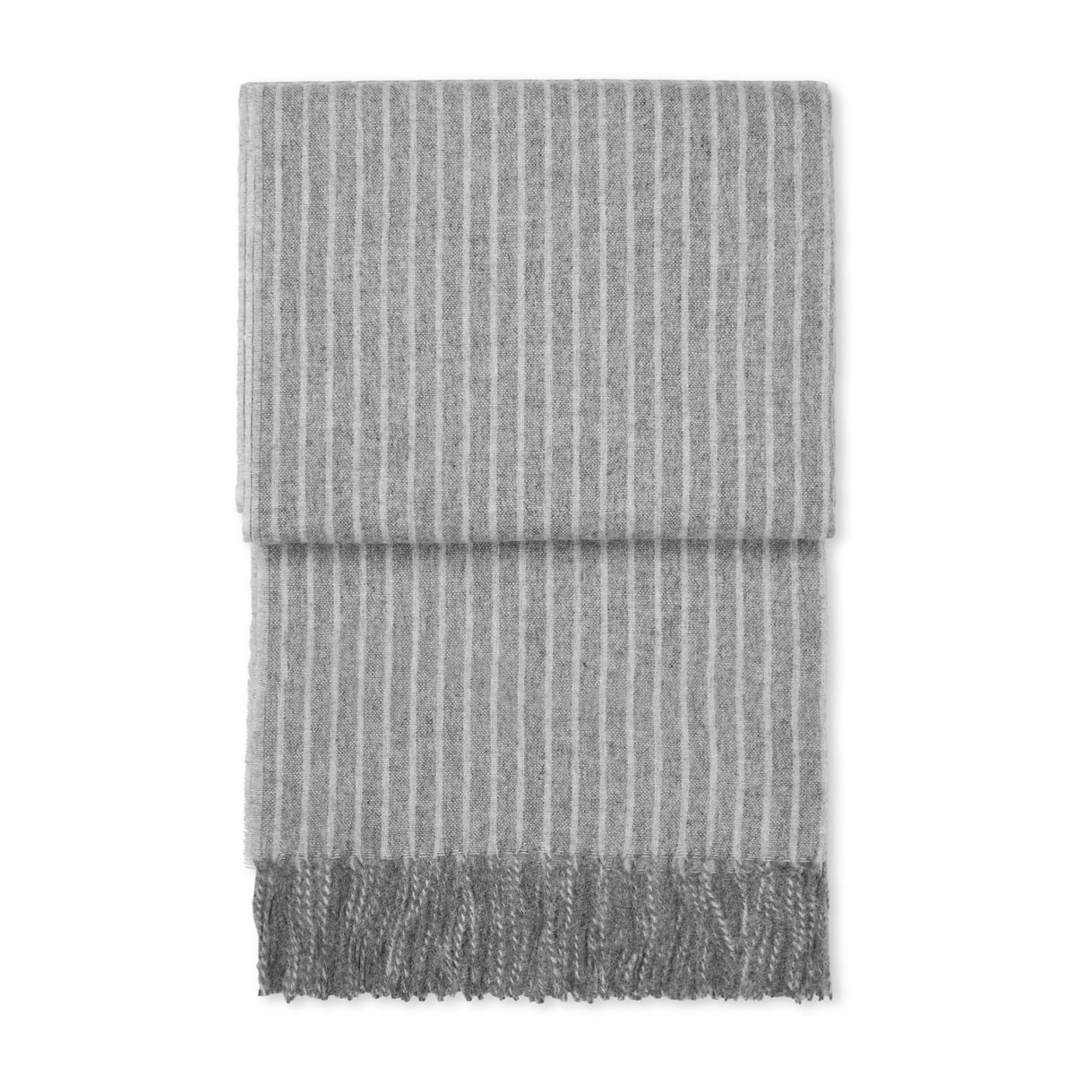 elvang - stripes couverture, gris