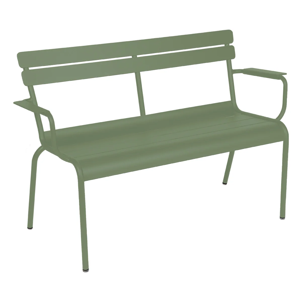 Fermob - Luxembourg Banc de jardin avec accoudoirs, 2 places, cactus Fermob - Luxembourg Banc de jardin avec accoudoirs, 2 places, cactus