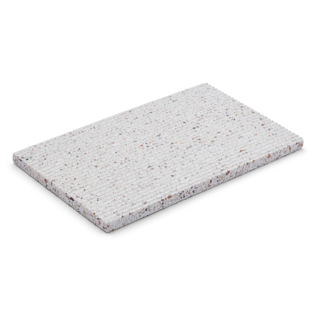 Humdakin - Planche à découper Terrazzo, 25 x 15 cm, rouge / beige