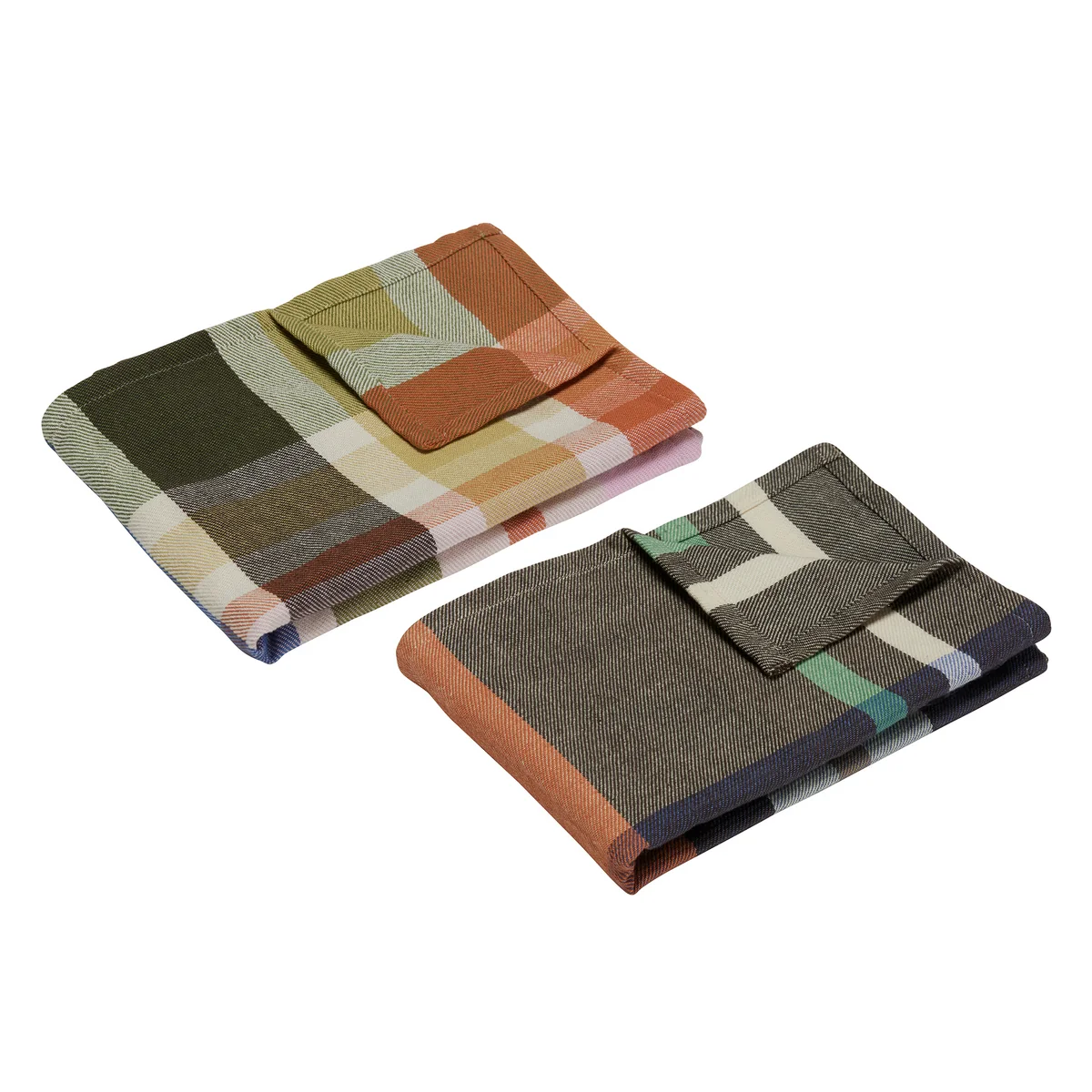 Hübsch Interior - Playful Torchon à vaisselle, multicolore (lot de 2)