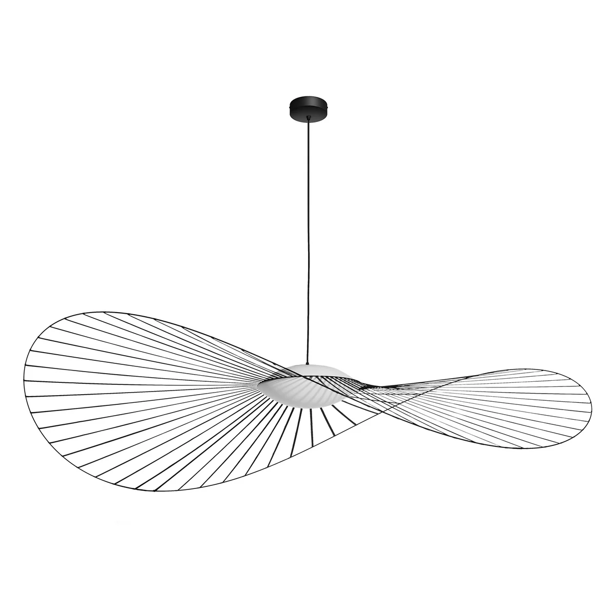 Petite Friture - Vertigo Nova LED Lampe suspendue, Ø 190 cm, noir / blanc Petite Friture - Vertigo Nova LED Lampe suspendue, Ø 190 cm, noir / blanc