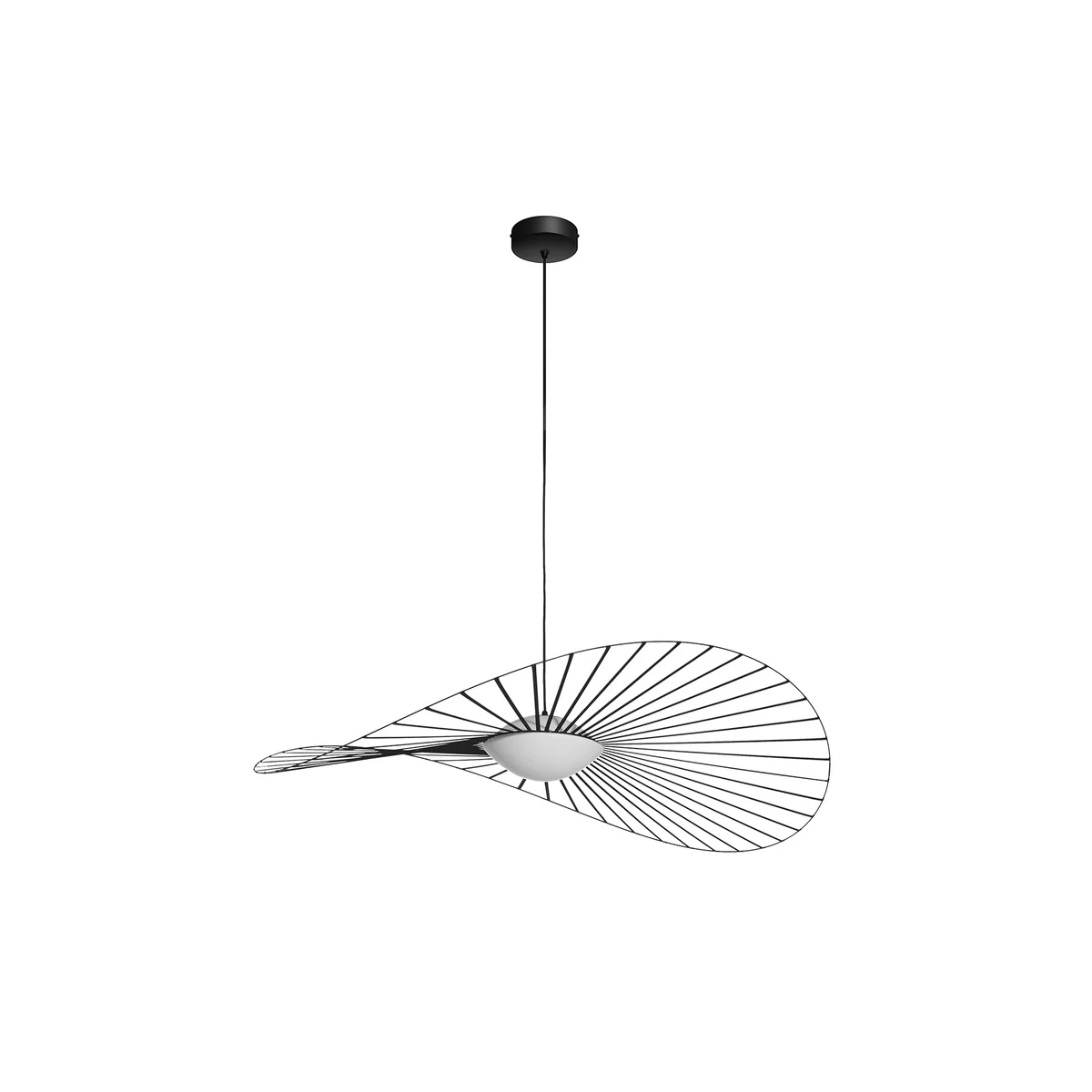 Petite Friture - Vertigo Nova LED Lampe suspendue, Ø 110 cm, noir / blanc Petite Friture - Vertigo Nova LED Lampe suspendue, Ø 110 cm, noir / blanc
