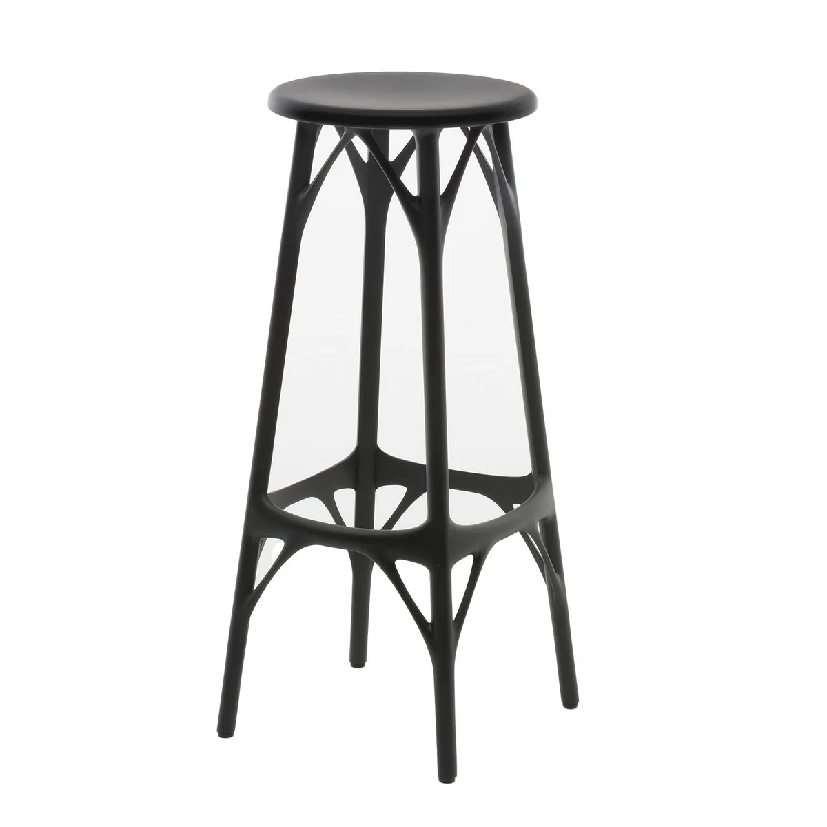 Kartell - A.I. Tabouret de bar, H 65 cm, noir Kartell - A.I. Tabouret de bar, H 65 cm, noir