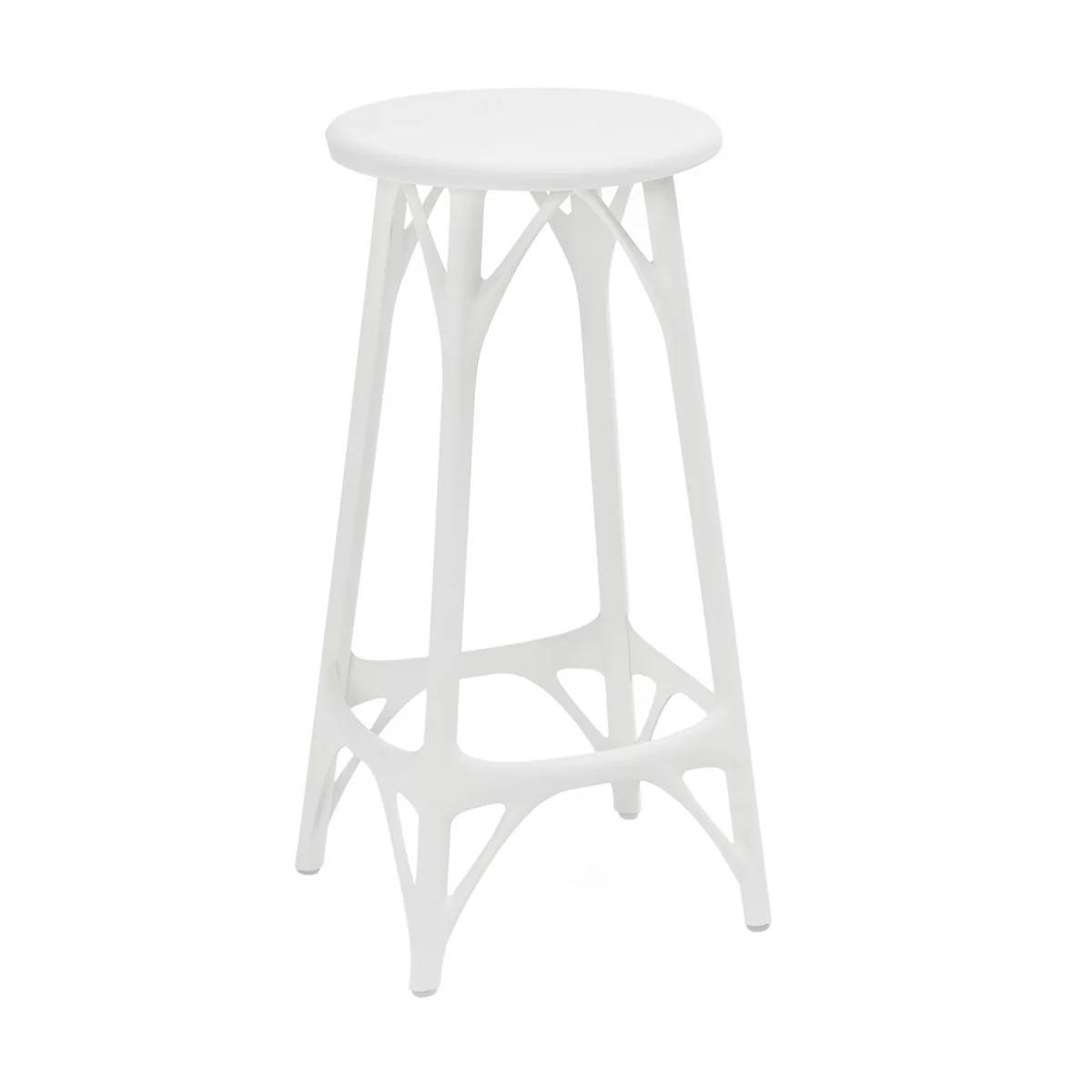 Kartell - A.I. Tabouret de bar, H 65 cm, blanc Kartell - A.I. Tabouret de bar, H 65 cm, blanc