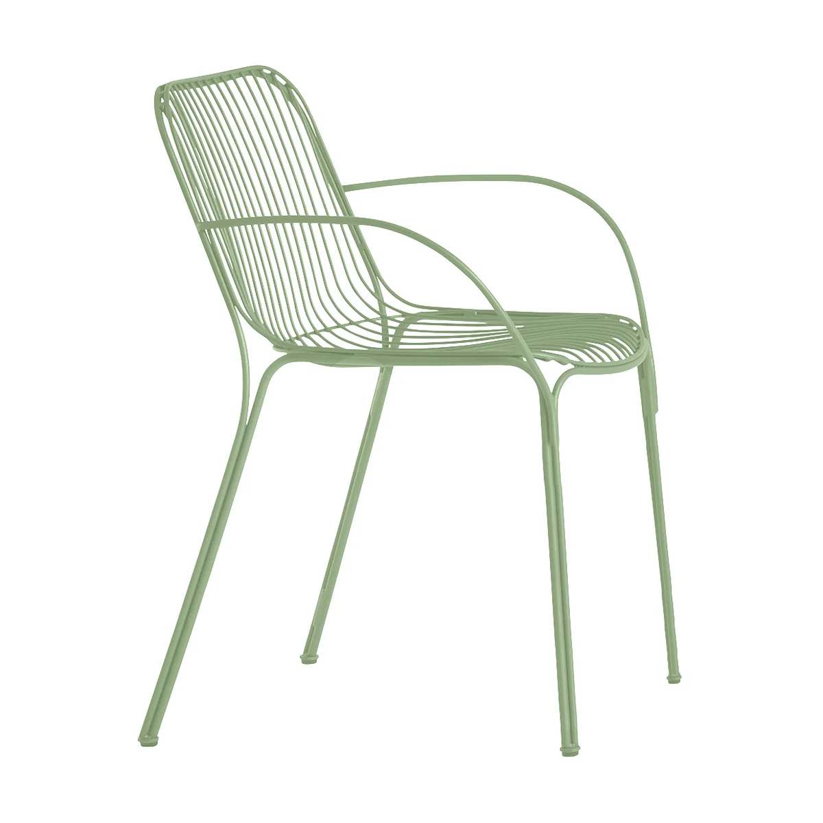 Kartell - Hiray Chaise avec accoudoirs, vert sauge Kartell - Hiray Chaise avec accoudoirs, vert sauge