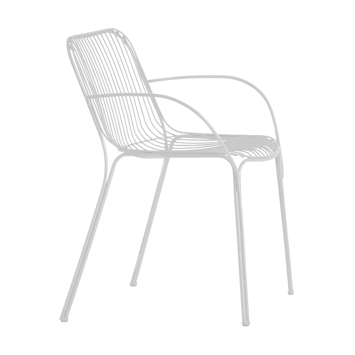 Kartell - Hiray Chaise avec accoudoirs, blanc