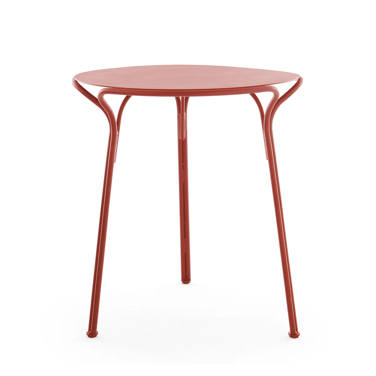 Kartell - Hiray Table de jardin, Ø 60 cm, rouge rouille Kartell - Hiray Table de jardin, Ø 60 cm, rouge rouille