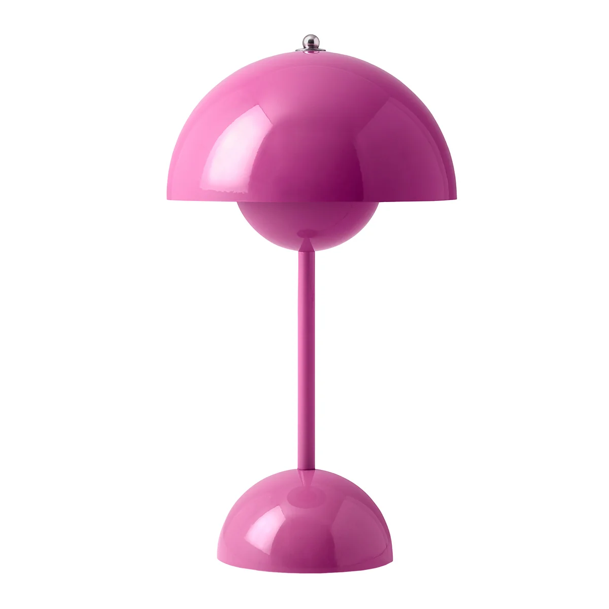 & Tradition - Flowerpot Lampe de table rechargeable VP9 avec câble de recharge magnétique, brillant, tangy pink & Tradition - Flowerpot Lampe de table rechargeable VP9 avec câble de recharge magnétique, brillant, tangy pink