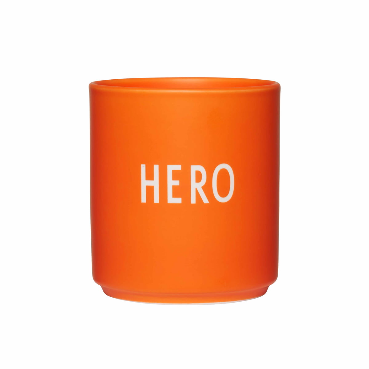 design letters - aj favourite tasse en porcelaine, hero / orange