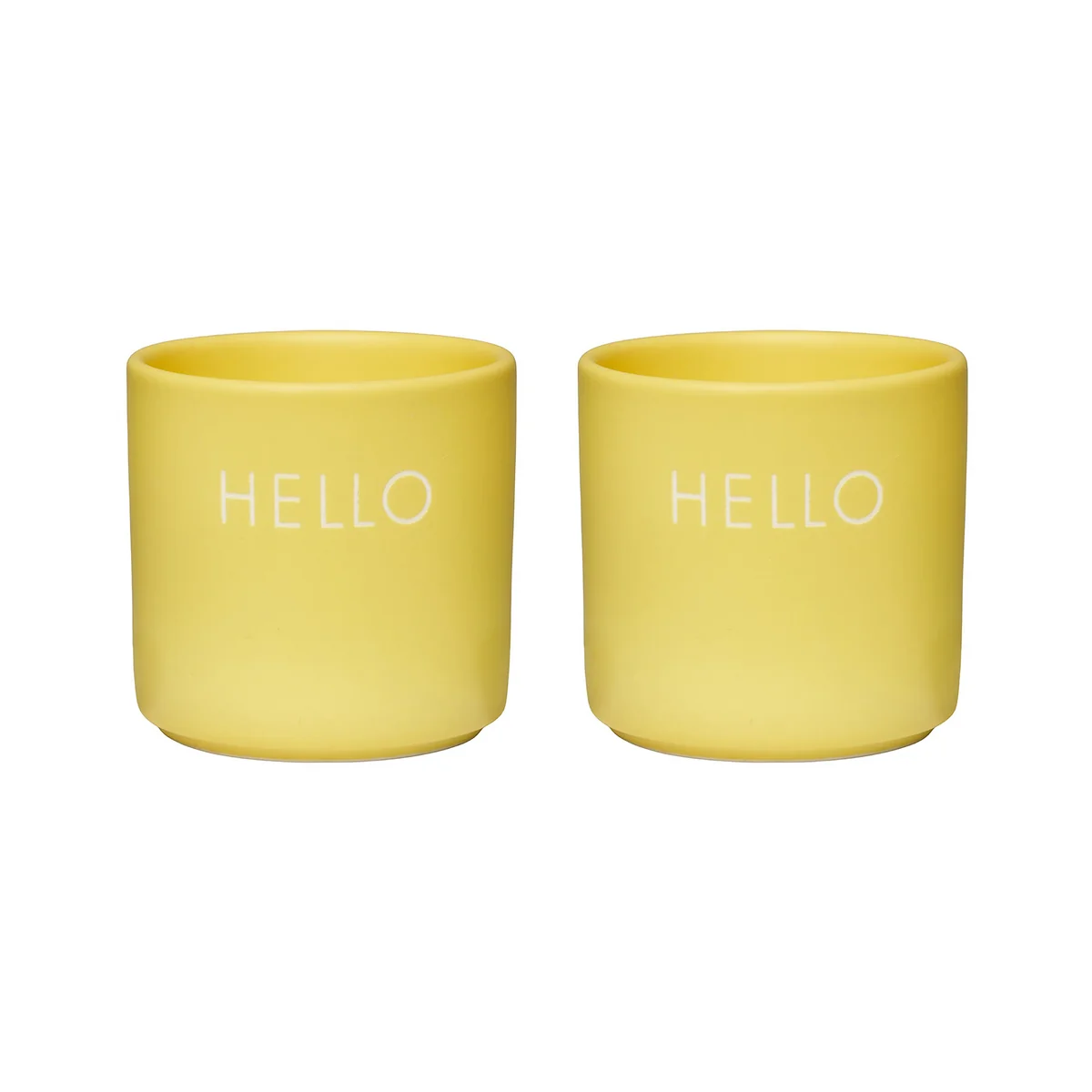 Design Letters - Coquetiers, Hello / yellow (set de 2)