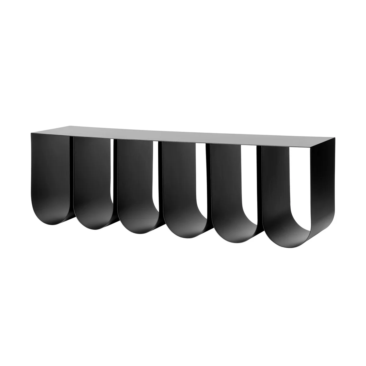 Kristina Dam Studio - Curved Étagère murale, noir Kristina Dam Studio - Curved Étagère murale, noir