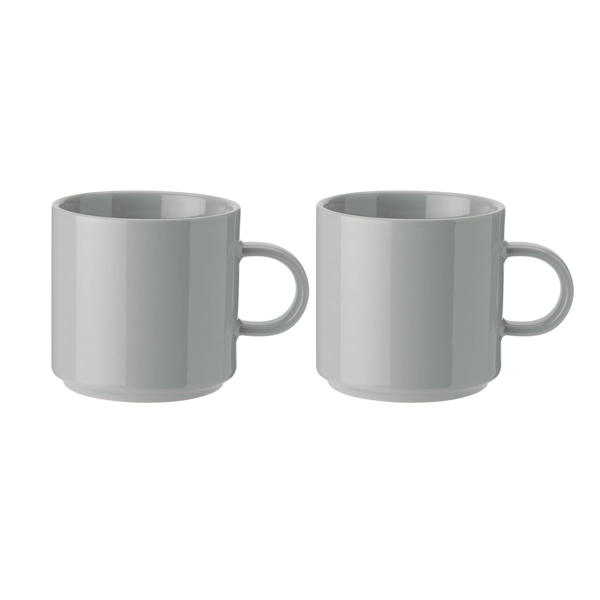 stelton - tasse à café, gris clair (set de 2)