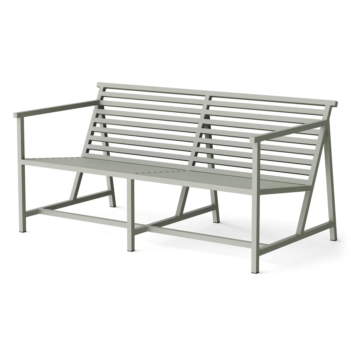 NINE - 19 Outdoors Lounge Banc de jardin 145 x 70 cm, gris (RAL 120 70 05) NINE - 19 Outdoors Lounge Banc de jardin 145 x 70 cm, gris (RAL 120 70 05)