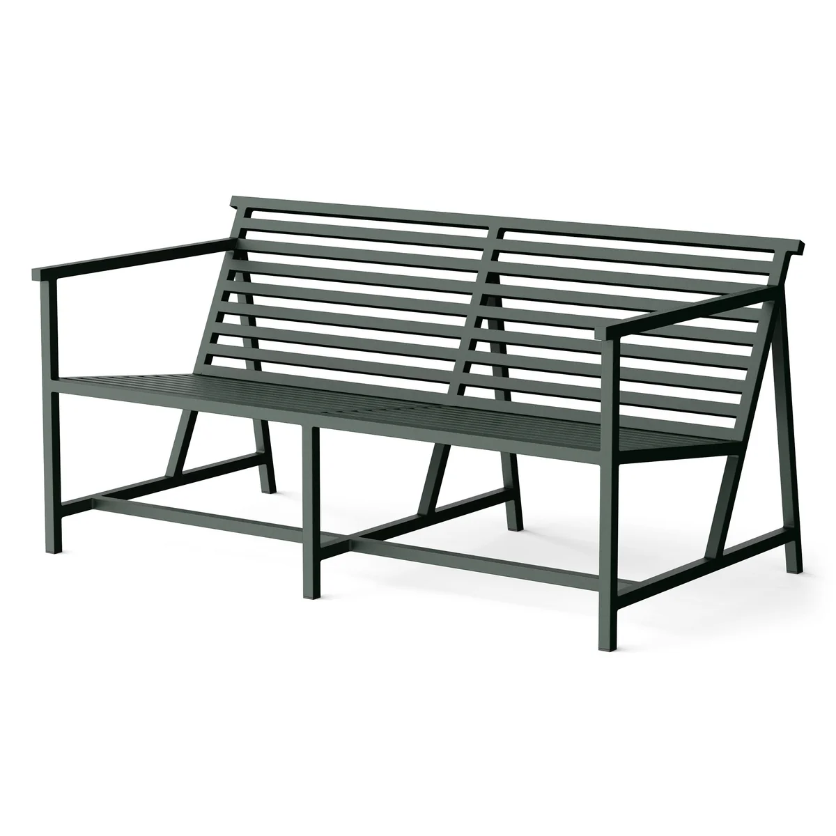 NINE - 19 Outdoors Lounge Banc de jardin 145 x 70 cm, vert (RAL 200 20 10) NINE - 19 Outdoors Lounge Banc de jardin 145 x 70 cm, vert (RAL 200 20 10)