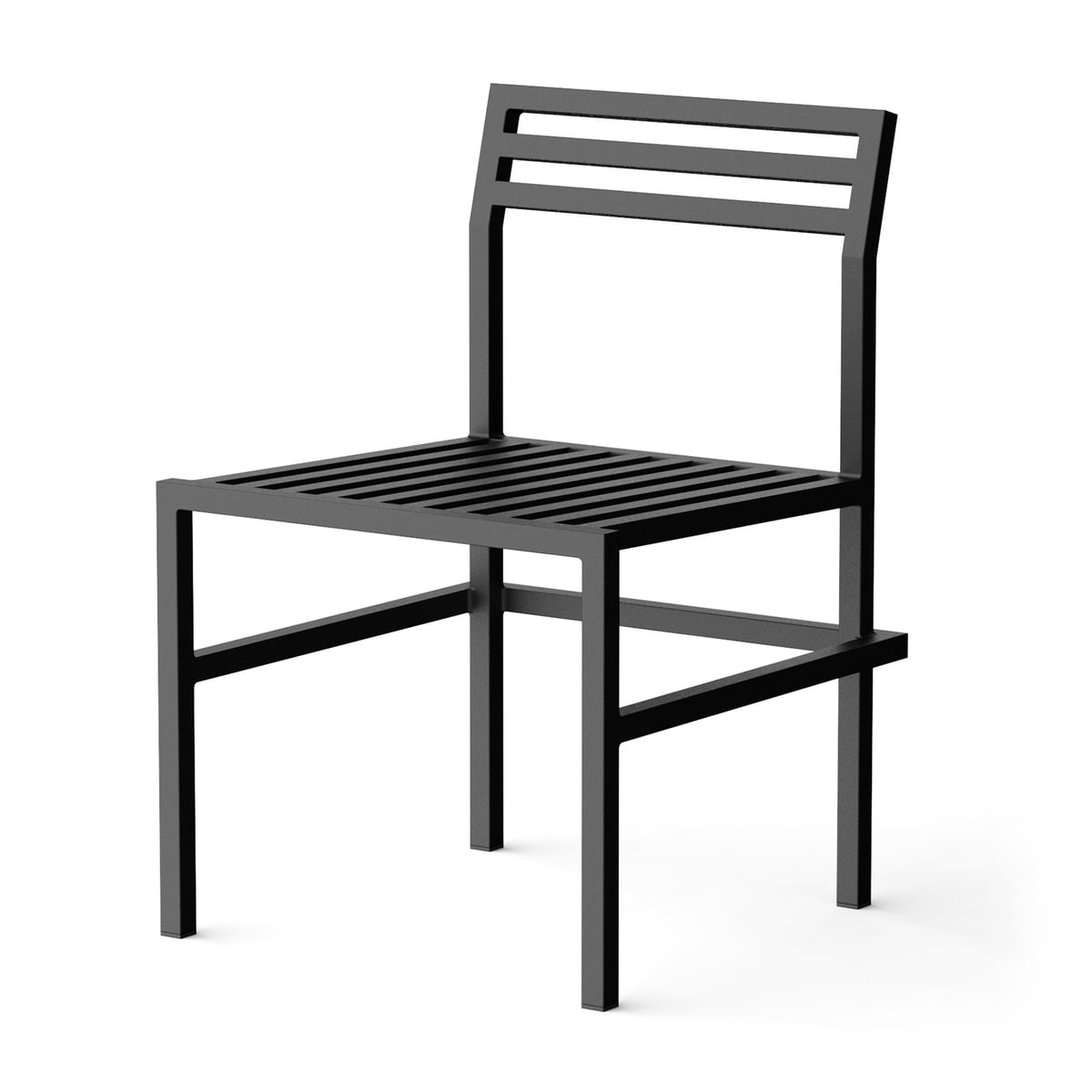 NINE - 19 Outdoors Chaise de salle à manger, noir
