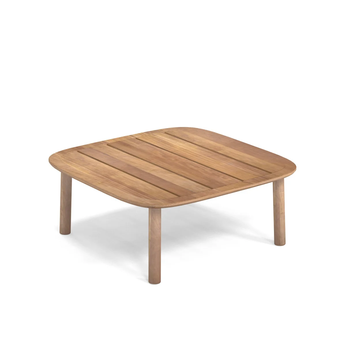 Emu - Twins Table d'appoint de jardin basse, teck, 85 x 85 cm Emu - Twins Table d'appoint de jardin basse, teck, 85 x 85 cm