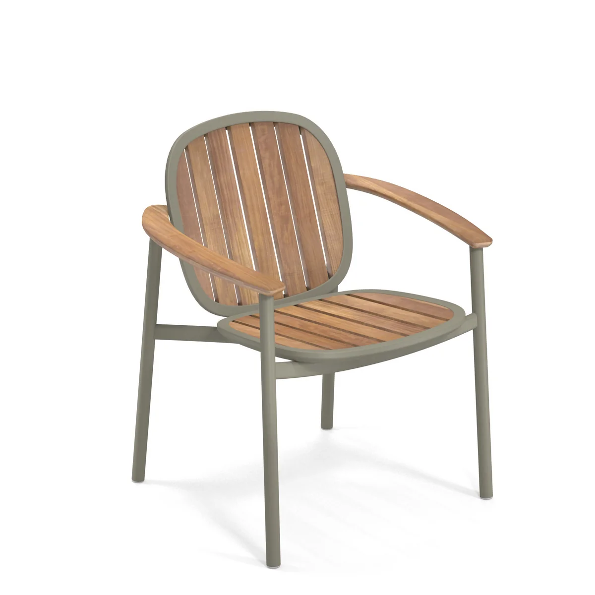 Emu - Twins Fauteuil de jardin, teck / gris-vert Emu - Twins Fauteuil de jardin, teck / gris-vert