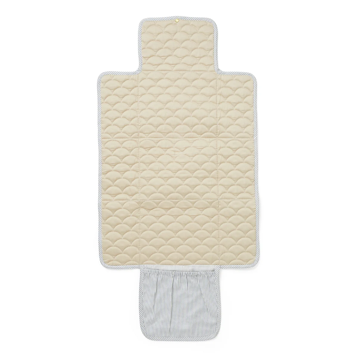 Cam Cam Copenhagen - Matelas à langer matelassé, classic stripes blue / praline