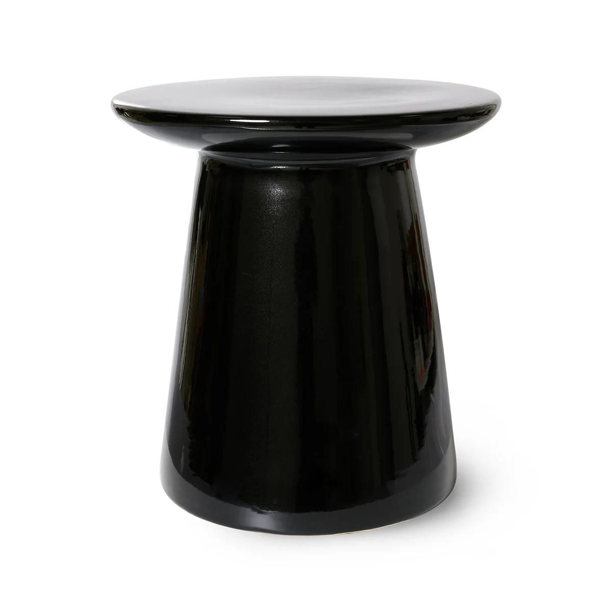 HKliving - Table d'appoint en faïence, M, noir HKliving - Table d'appoint en faïence, M, noir