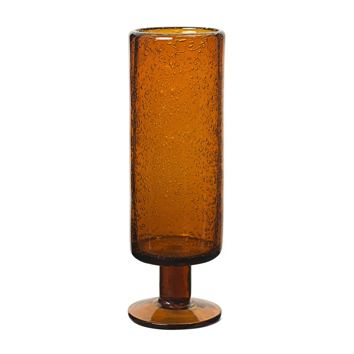 Ferm Living - Oli Flûte à champagne, recyclée ambre Ferm Living - Oli Flûte à champagne, recyclée ambre
