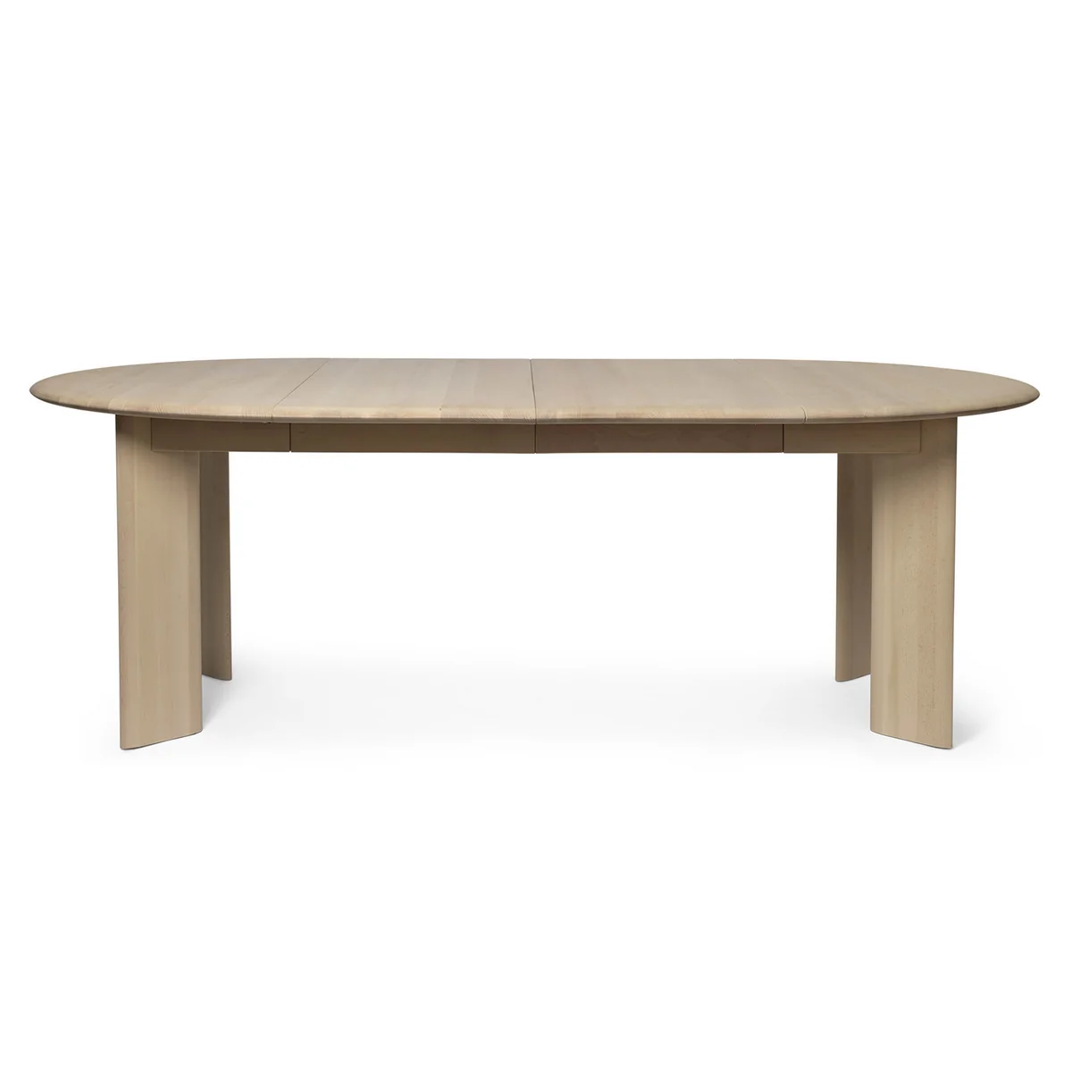 Ferm Living - Bevel Table à rallonge, hêtre blanc huilé