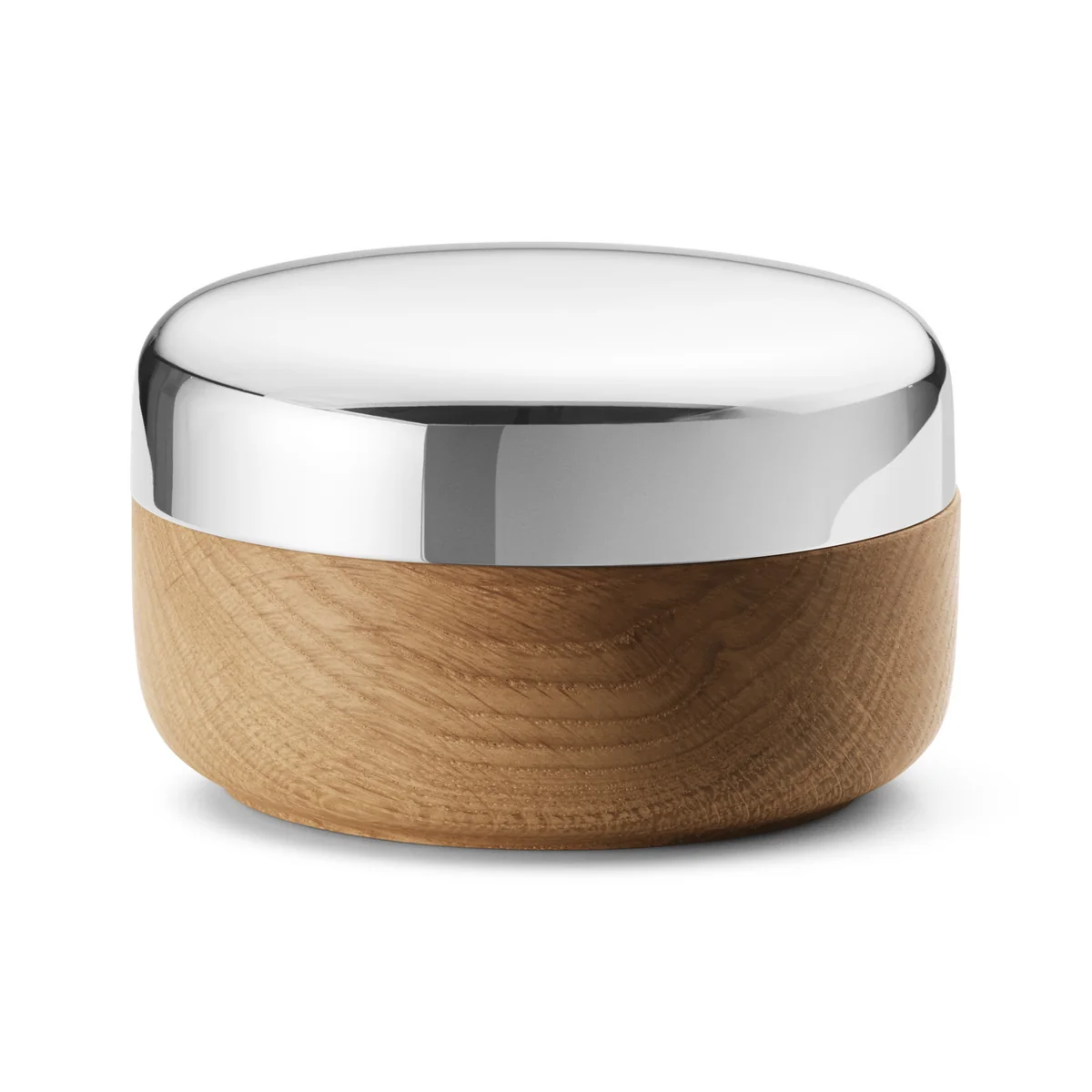 Georg Jensen - Alfredo Salière avec cuillère, chêne / acier inoxydable Georg Jensen - Alfredo Salière avec cuillère, chêne / acier inoxydable