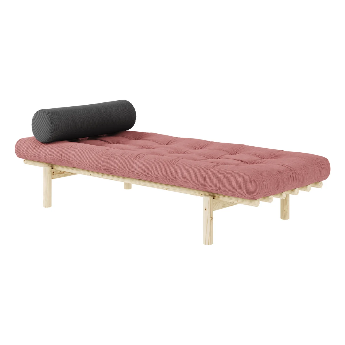 Karup - Next Daybed, 75 x 200 cm, pin naturel / rose sorbet (516)