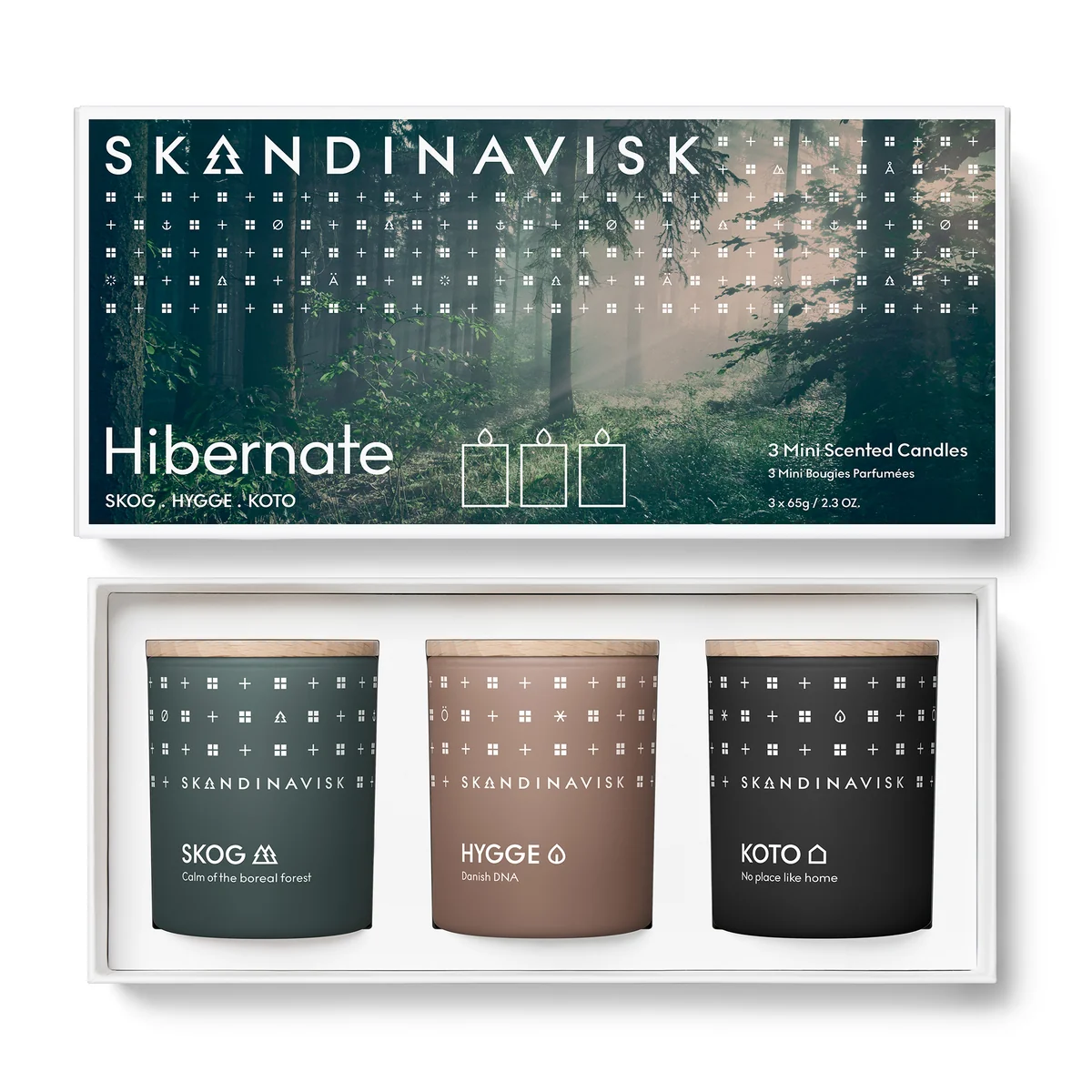 Skandinavisk - Set de bougies Mini, Hibernate (set de 3) Skandinavisk - Set de bougies Mini, Hibernate (set de 3)