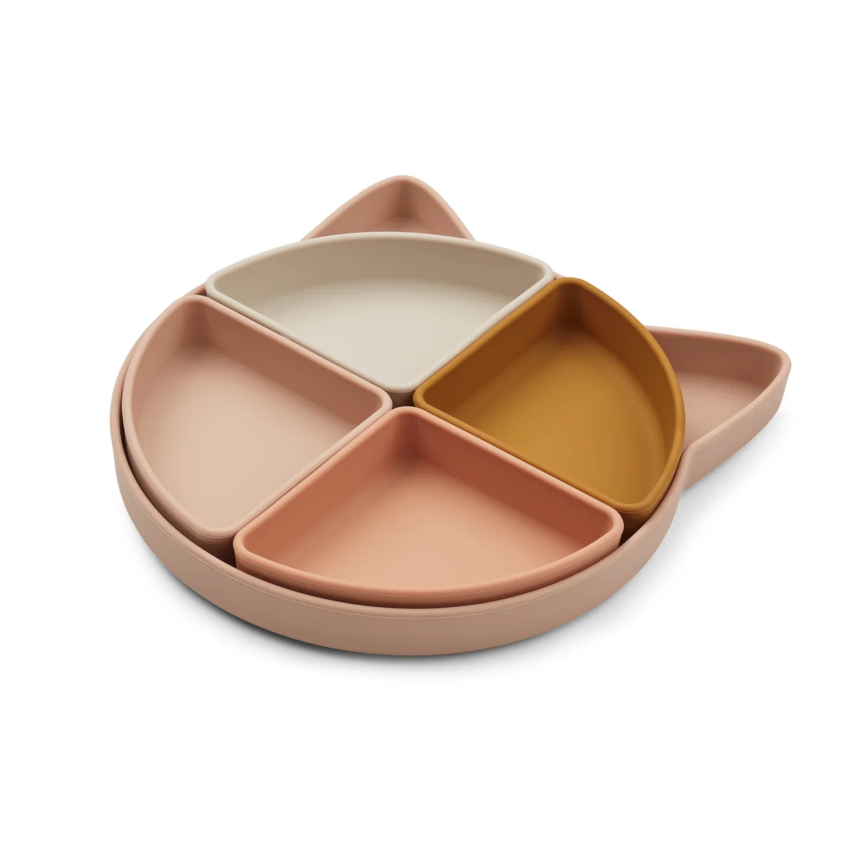 LIEWOOD - Arne Assiette compartimentée, chat, rose