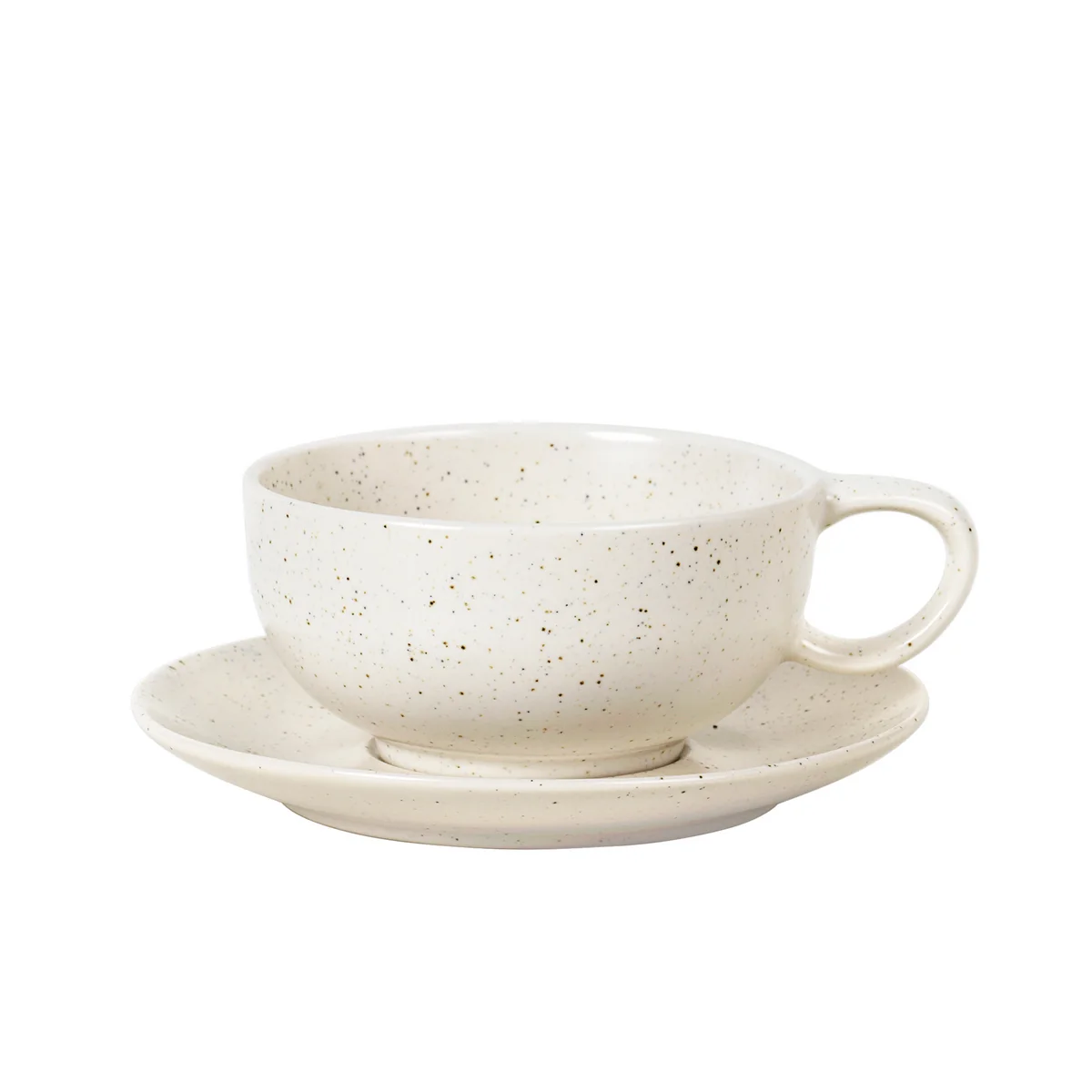 Broste Copenhagen - Tasse et soucoupe « Nordic Vanilla », 25 cl