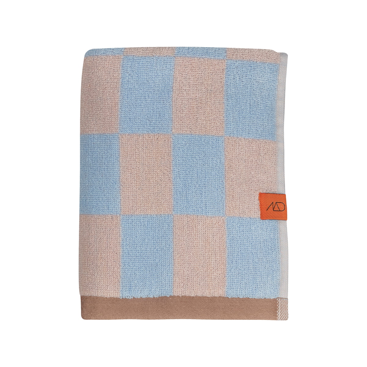 mette ditmer - retro serviette de bain, 50 cm x 90 cm, light blue