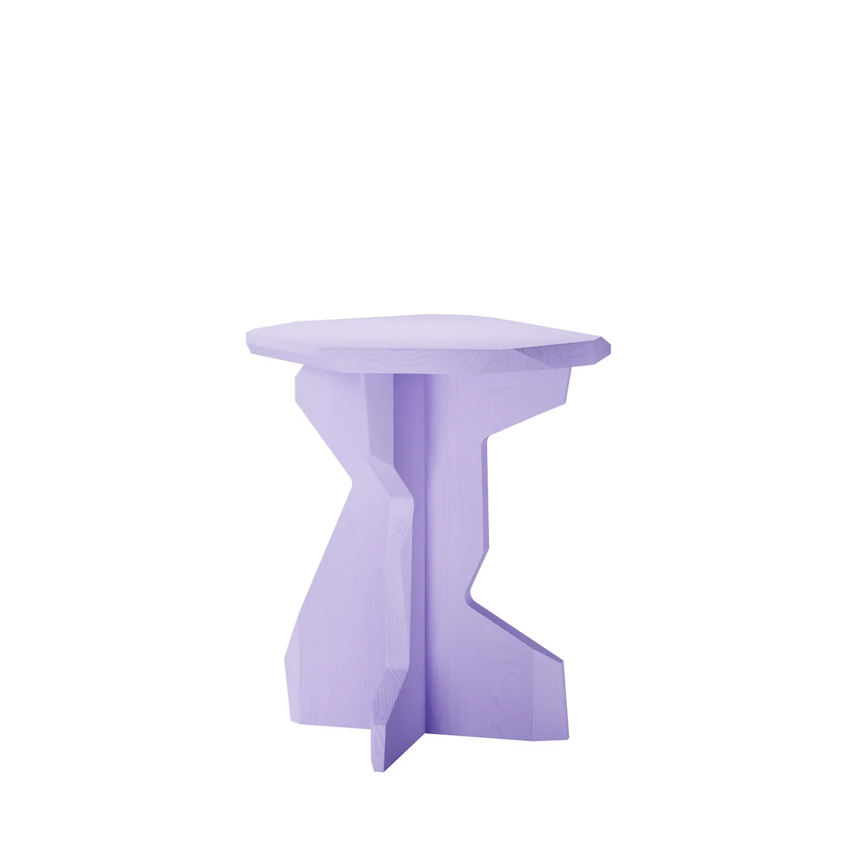 OUT Objekte unserer Tage - Fels Tabouret, frêne massif laqué, lilas