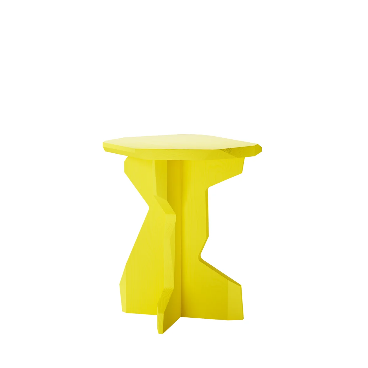 OUT Objekte unserer Tage - Fels Tabouret, frêne massif laqué, jaune soufre