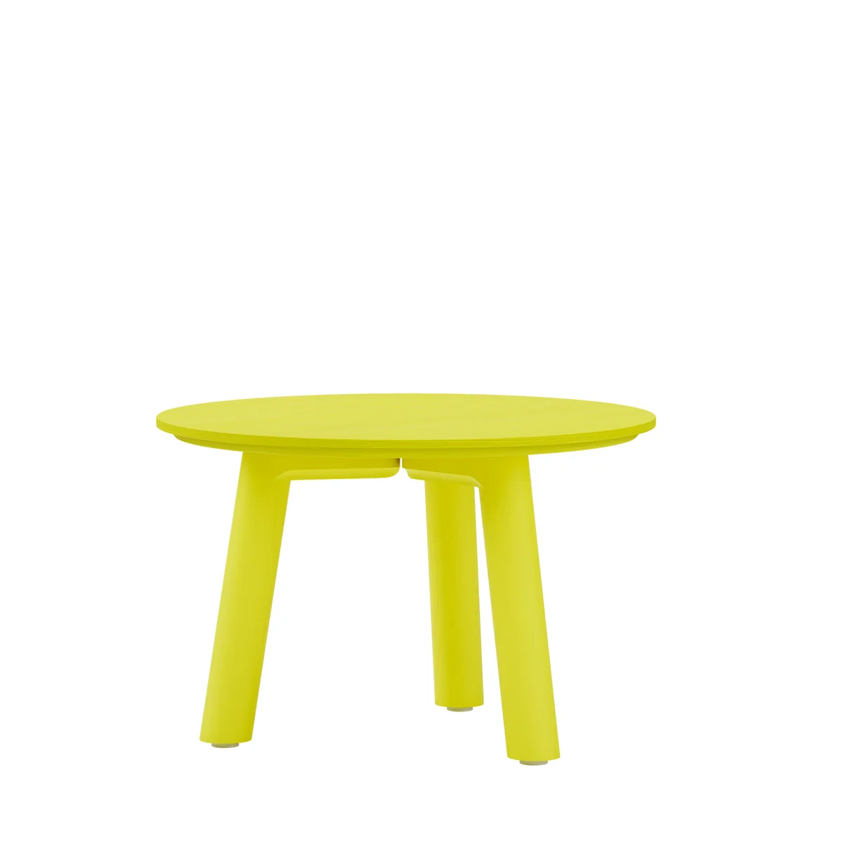 OUT Objekte unserer Tage - Meyer Color Table basse Medium H 35 cm, frêne laqué, jaune soufre