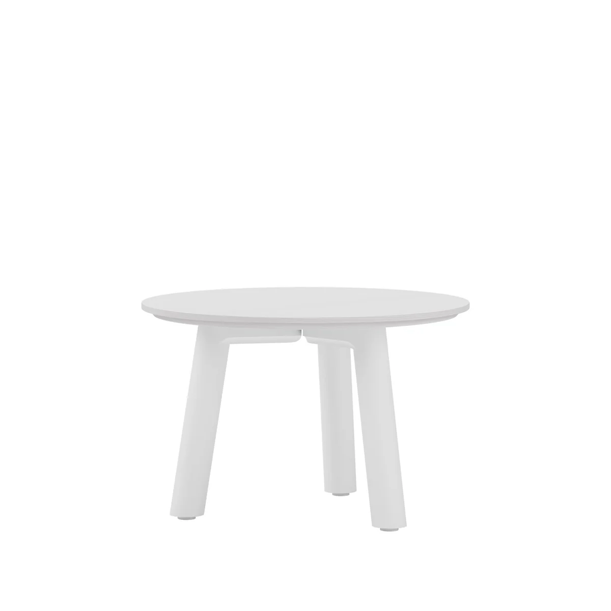 OUT Objekte unserer Tage - Meyer Color Table basse Medium H 35 cm, frêne laqué, blanc