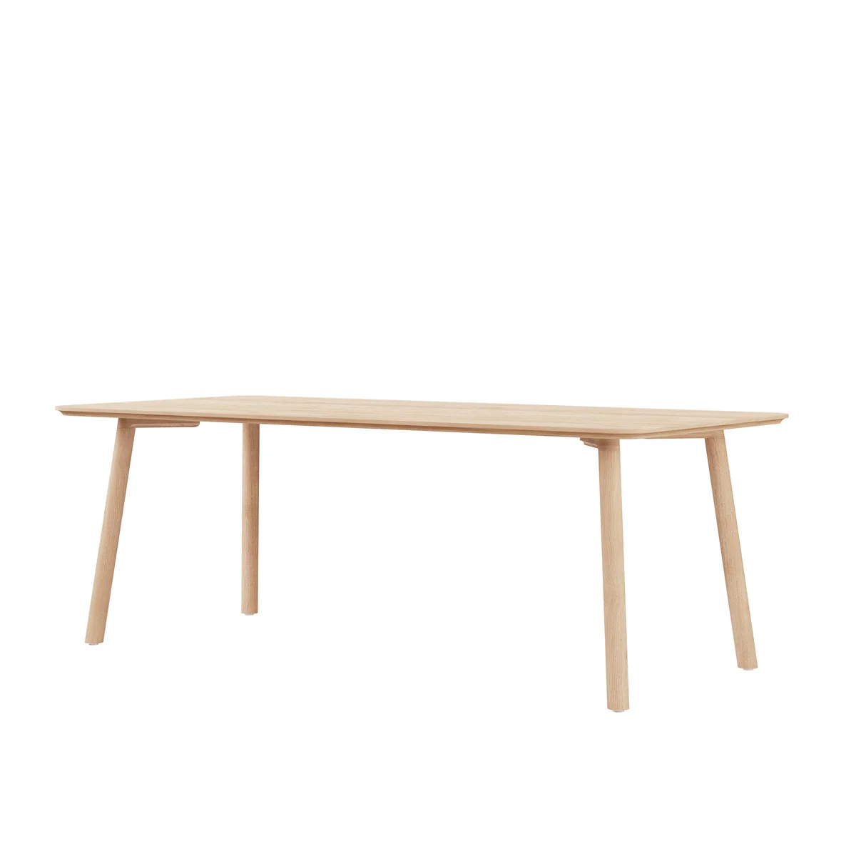 OUT Objekte unserer Tage - Meyer 23 Table Large 200 x 92 cm, chêne ciré avec pigment blanc OUT Objekte unserer Tage - Meyer 23 Table Large 200 x 92 cm, chêne ciré avec pigment blanc