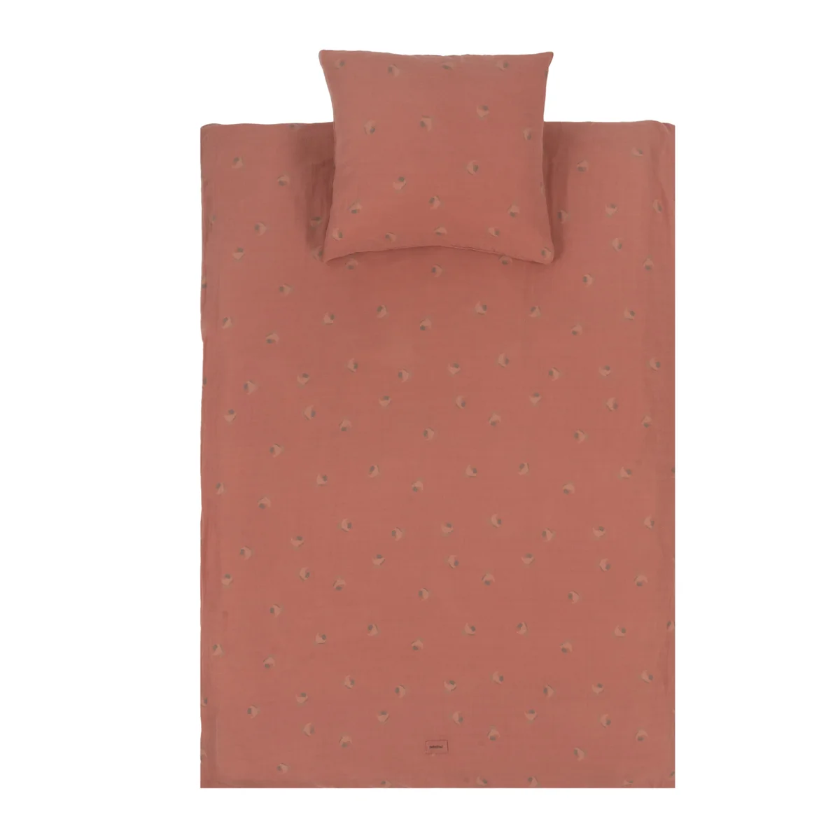 Nobodinoz - Wabi Sabi Parure de lit enfant, 100 x 140 cm, blossom rosewood