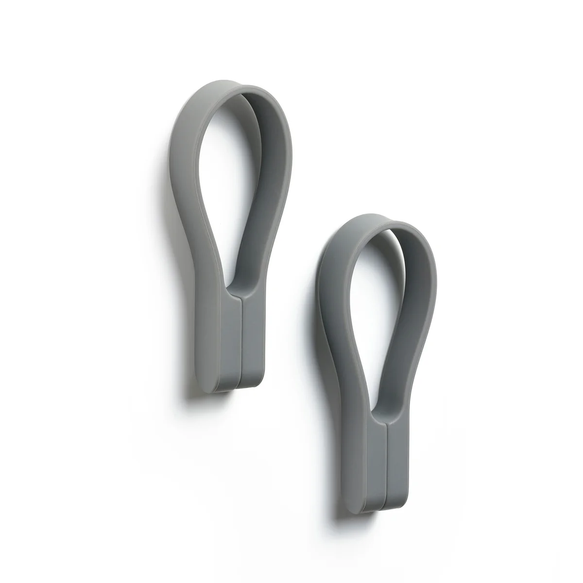 Zone Denmark - Loop Porte-serviettes magnétique, gris (set de 2) Zone Denmark - Loop Porte-serviettes magnétique, gris (set de 2)