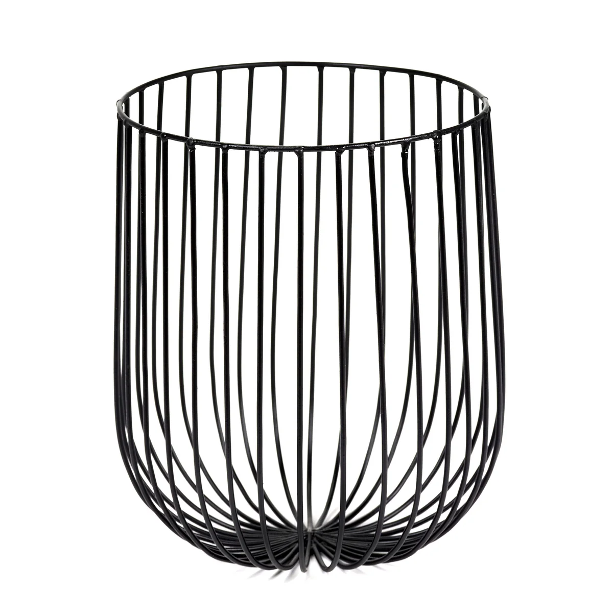 Serax - Catu Corbeille, Ø 20 x H 25 cm, noir Serax - Catu Corbeille, Ø 20 x H 25 cm, noir
