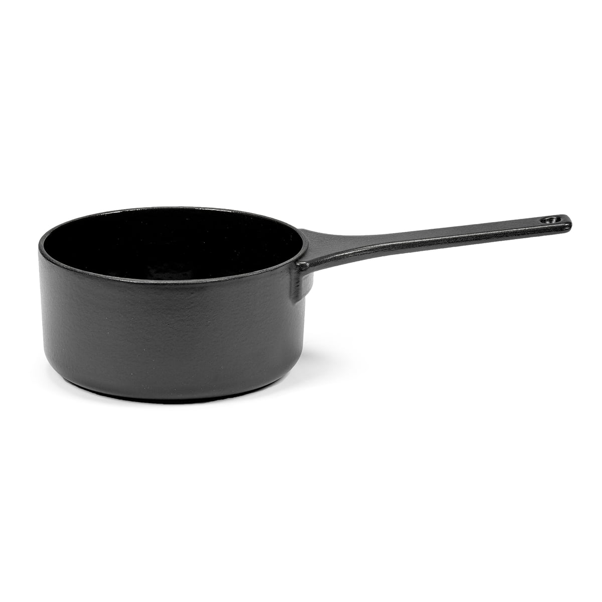 serax - surface casserole en fonte, 1,3 litre, noir
