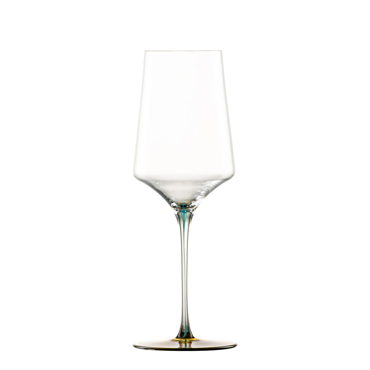 zwiesel glas - ink verre à vin blanc, vert ocre