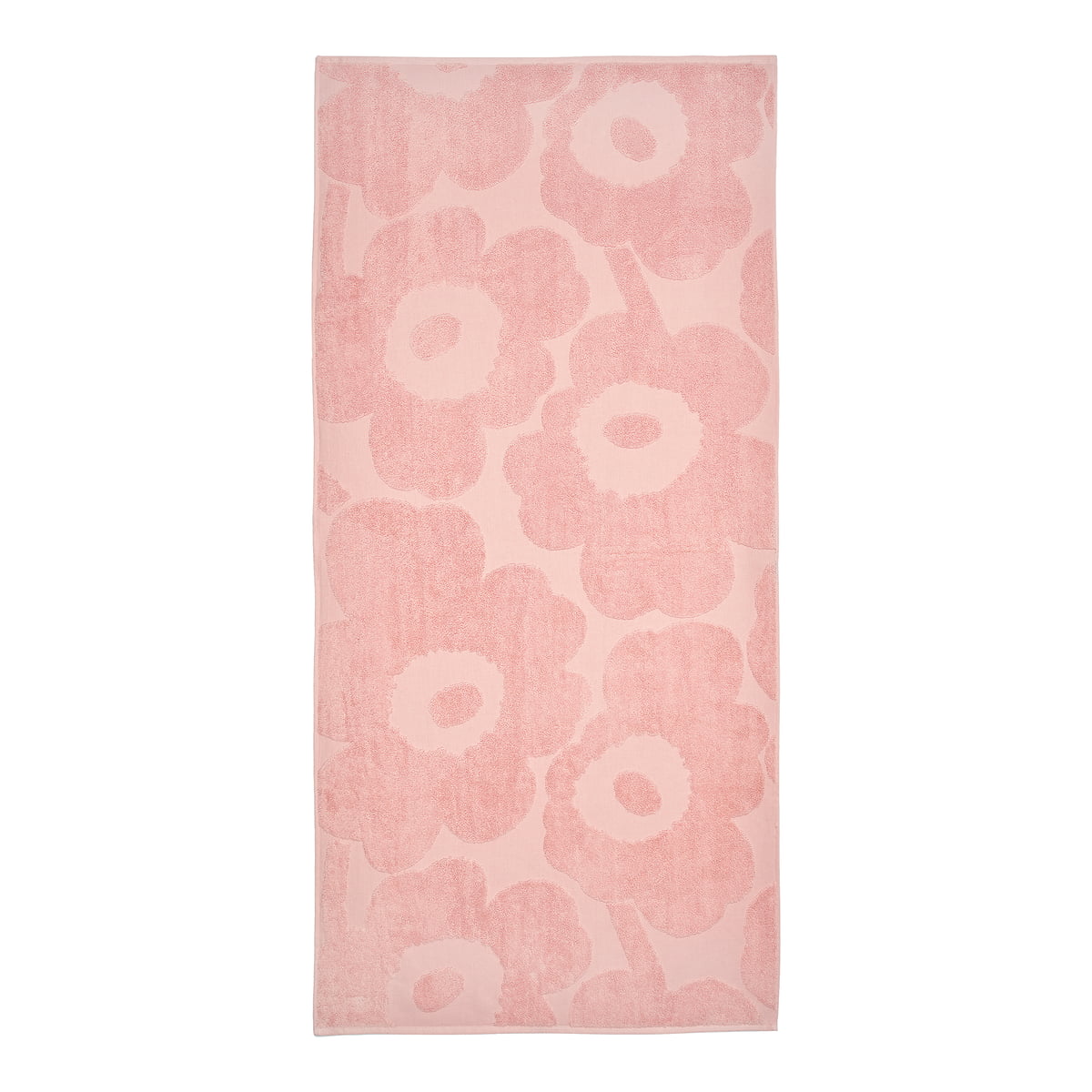 marimekko - serviette de bain, 70 x 150 cm, rose / poudre