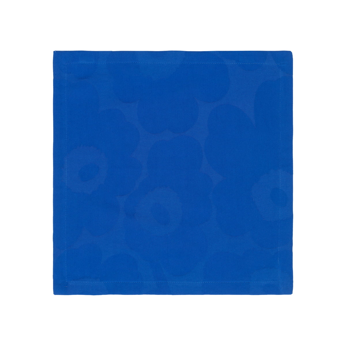 marimekko - unikko serviette de table, 40 x 40 cm, bleu foncé / bleu